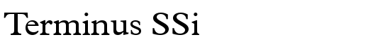 Terminus SSi - Download Thousands of Free Fonts at FontZone.net