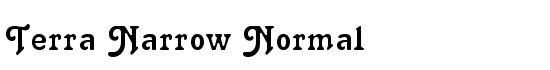 Terra Narrow Normal - Download Thousands of Free Fonts at FontZone.net