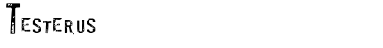Testerus - Download Thousands of Free Fonts at FontZone.net