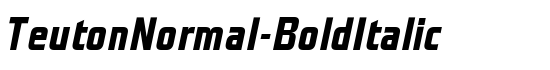 TeutonNormal-BoldItalic - Download Thousands of Free Fonts at FontZone.net