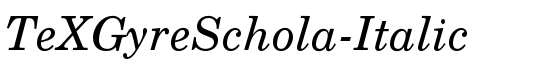 TeXGyreSchola-Italic - Download Thousands of Free Fonts at FontZone.net