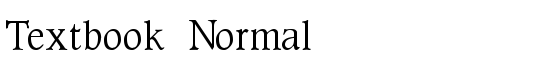 Textbook Normal - Download Thousands of Free Fonts at FontZone.net
