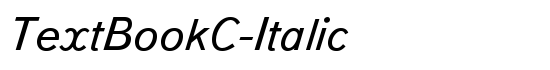 TextBookC-Italic - Download Thousands of Free Fonts at FontZone.net