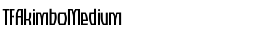 TFAkimboMedium - Download Thousands of Free Fonts at FontZone.net