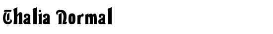 Thalia Normal - Download Thousands of Free Fonts at FontZone.net