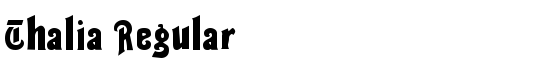 Thalia Regular - Download Thousands of Free Fonts at FontZone.net