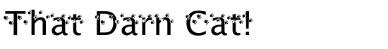 That Darn Cat! - Download Thousands of Free Fonts at FontZone.net