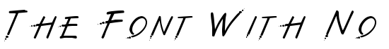The Font With No Name - Download Thousands of Free Fonts at FontZone.net