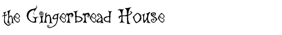 the Gingerbread House - Download Thousands of Free Fonts at FontZone.net