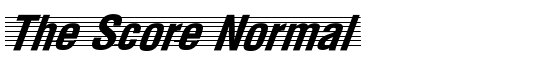 The Score Normal - Download Thousands of Free Fonts at FontZone.net