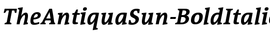 TheAntiquaSun-BoldItalic - Download Thousands of Free Fonts at FontZone.net