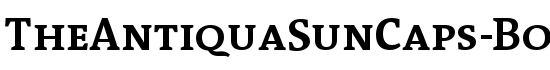 TheAntiquaSunCaps-Bold - Download Thousands of Free Fonts at FontZone.net