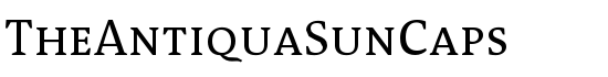 TheAntiquaSunCaps - Download Thousands of Free Fonts at FontZone.net