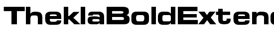 TheklaBoldExtended - Download Thousands of Free Fonts at FontZone.net