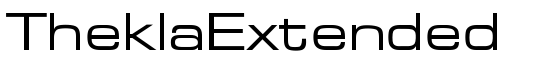 TheklaExtended - Download Thousands of Free Fonts at FontZone.net