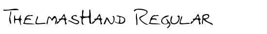 ThelmasHand Regular - Download Thousands of Free Fonts at FontZone.net