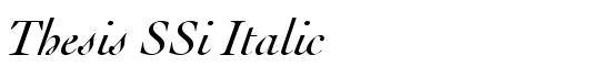 Thesis SSi Italic - Download Thousands of Free Fonts at FontZone.net