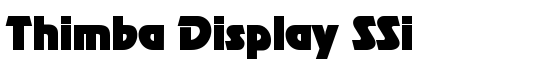Thimba Display SSi - Download Thousands of Free Fonts at FontZone.net
