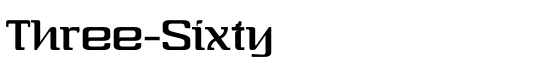 Three-Sixty - Download Thousands of Free Fonts at FontZone.net