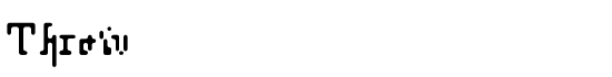 Throw - Download Thousands of Free Fonts at FontZone.net
