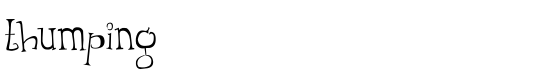 Thumping - Download Thousands of Free Fonts at FontZone.net