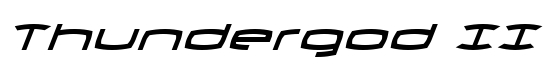 Thundergod II Italic - Download Thousands of Free Fonts at FontZone.net
