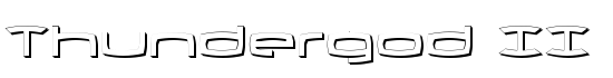 Thundergod II Shadow - Download Thousands of Free Fonts at FontZone.net