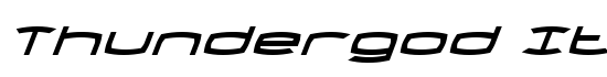 Thundergod Italic - Download Thousands of Free Fonts at FontZone.net