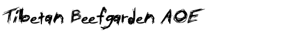 Tibetan Beefgarden AOE - Download Thousands of Free Fonts at FontZone.net