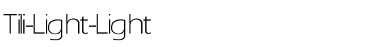 Tili-Light-Light - Download Thousands of Free Fonts at FontZone.net