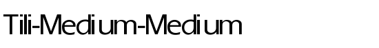Tili-Medium-Medium - Download Thousands of Free Fonts at FontZone.net
