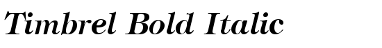 Timbrel Bold Italic - Download Thousands of Free Fonts at FontZone.net