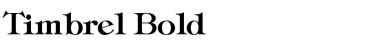 Timbrel Bold - Download Thousands of Free Fonts at FontZone.net