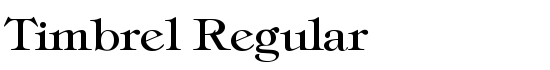 Timbrel Regular - Download Thousands of Free Fonts at FontZone.net