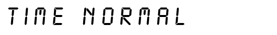 Time Normal - Download Thousands of Free Fonts at FontZone.net