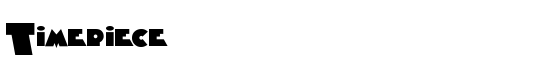 Timepiece - Download Thousands of Free Fonts at FontZone.net