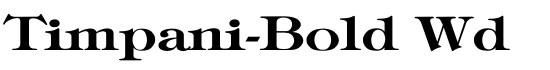 Timpani-Bold Wd - Download Thousands of Free Fonts at FontZone.net
