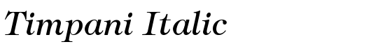 Timpani Italic - Download Thousands of Free Fonts at FontZone.net