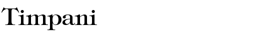 Timpani - Download Thousands of Free Fonts at FontZone.net