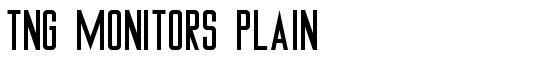 TNG Monitors Plain - Download Thousands of Free Fonts at FontZone.net