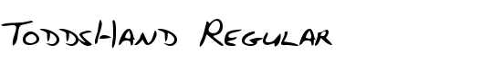 ToddsHand Regular - Download Thousands of Free Fonts at FontZone.net