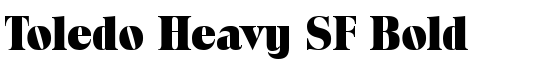 Toledo Heavy SF Bold - Download Thousands of Free Fonts at FontZone.net