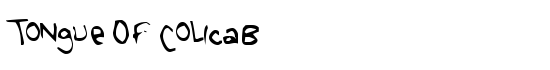 Tongue Of Colicab - Download Thousands of Free Fonts at FontZone.net