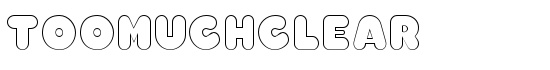 TooMuchClear - Download Thousands of Free Fonts at FontZone.net