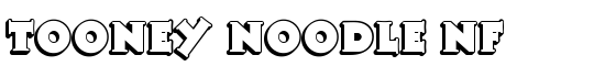 Tooney Noodle NF - Download Thousands of Free Fonts at FontZone.net