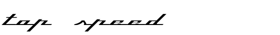 Top Speed - Download Thousands of Free Fonts at FontZone.net