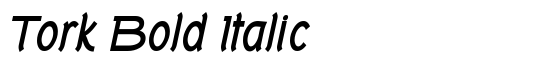 Tork Bold Italic - Download Thousands of Free Fonts at FontZone.net