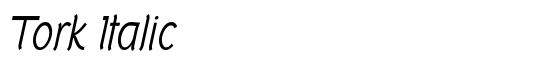 Tork Italic - Download Thousands of Free Fonts at FontZone.net