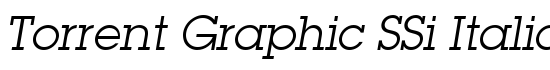 Torrent Graphic SSi Italic - Download Thousands of Free Fonts at FontZone.net