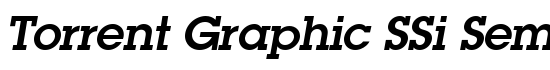 Torrent Graphic SSi Semi Bold Italic - Download Thousands of Free Fonts at FontZone.net